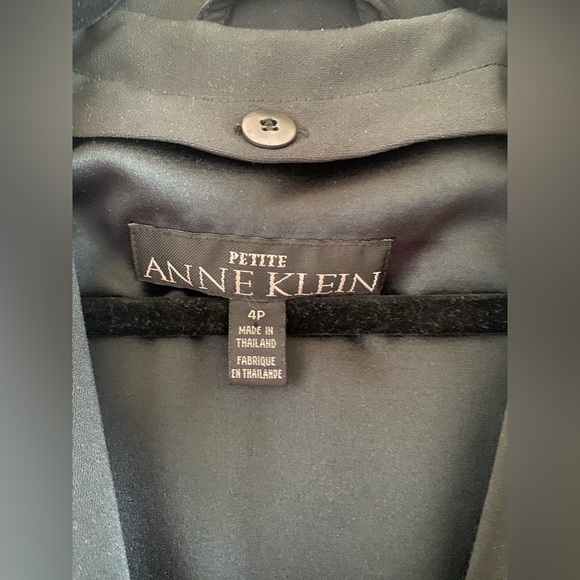 Green Anne Klein Formal Coat with Removable Lining and Hood - Picture 2 of 6